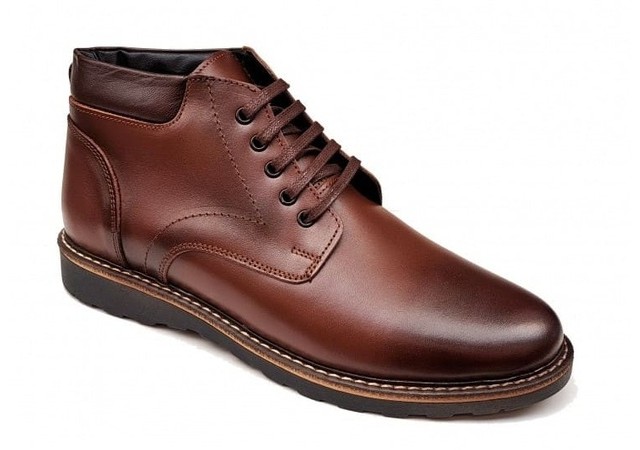 Ghete casual barbati model iarna din piele naturala (imblanite) GB102M